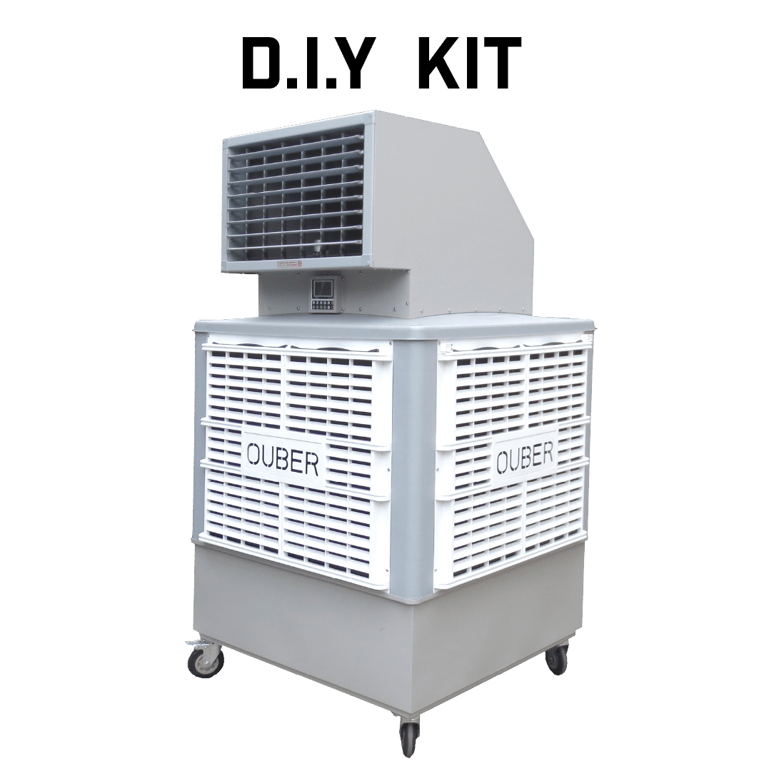 Portable Evaporative Air Cooler Single Directional DIY Kit / Industrial Heating Cooling Ventilation Distribution Fans Warehouse Australia / Fanmaster