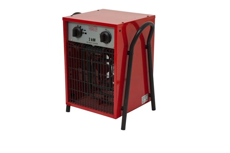 INDUSTRIAL FAN HEATER ELECTRIC 3KW 15A PLUG