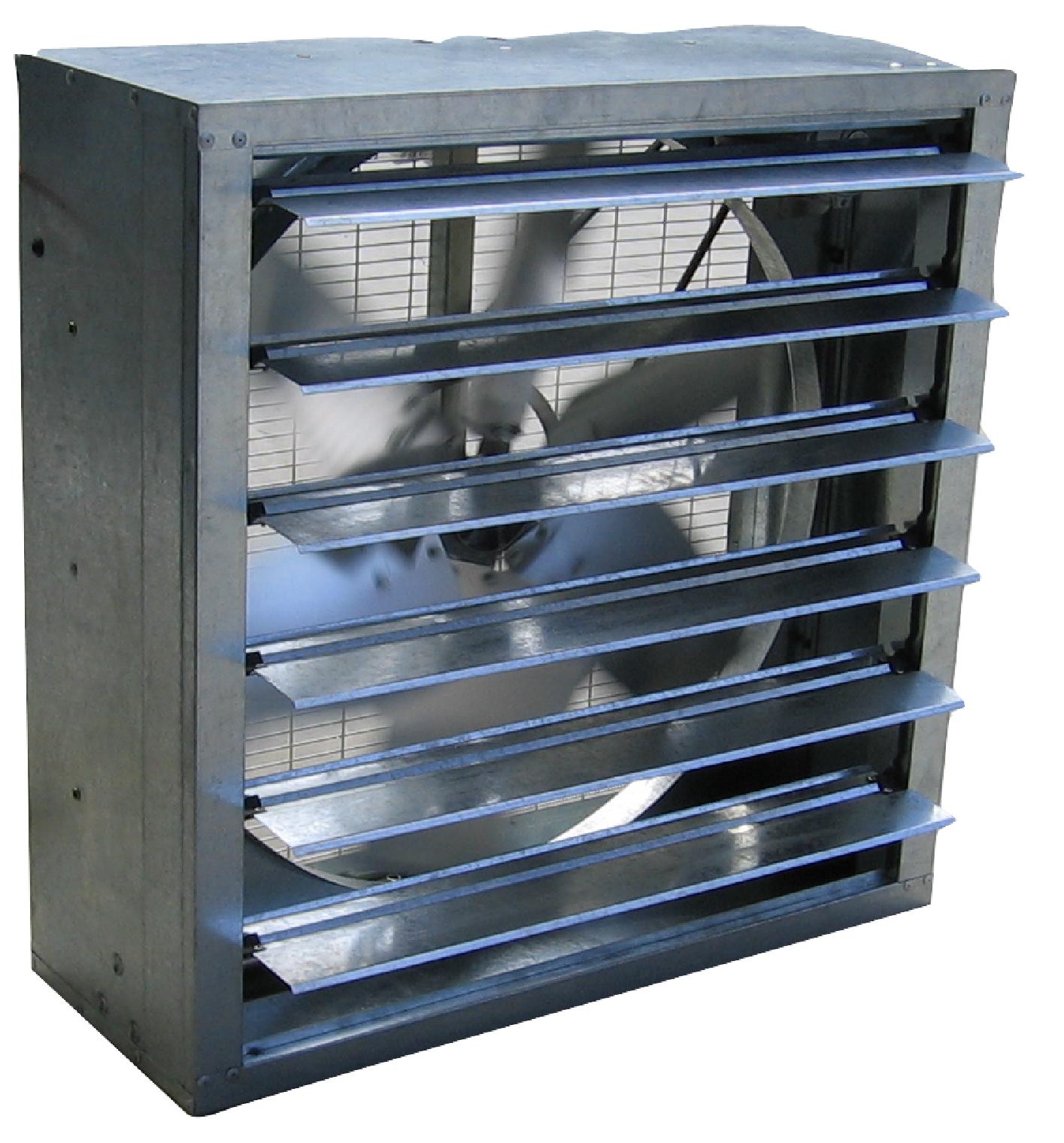 INDUST GAL LOUVERED FAN 1250MM