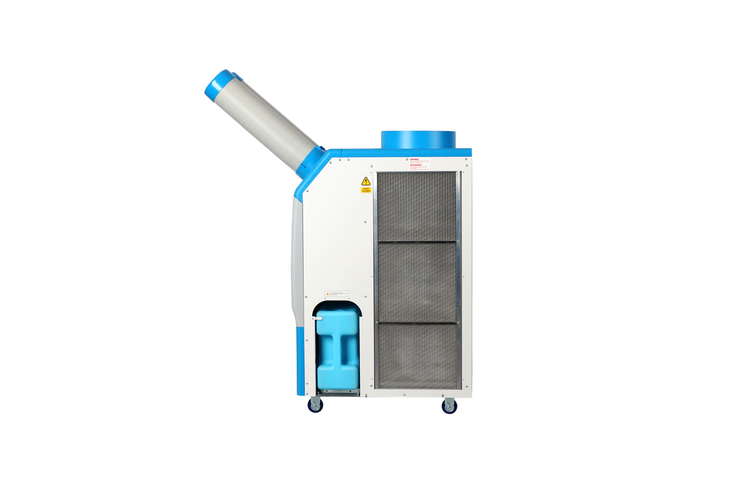 ICEN IPAC2-47 portable air conditioner with R32 refrigerant, featuring a modern design, digital control panel, and easy mobility with caster wheels.